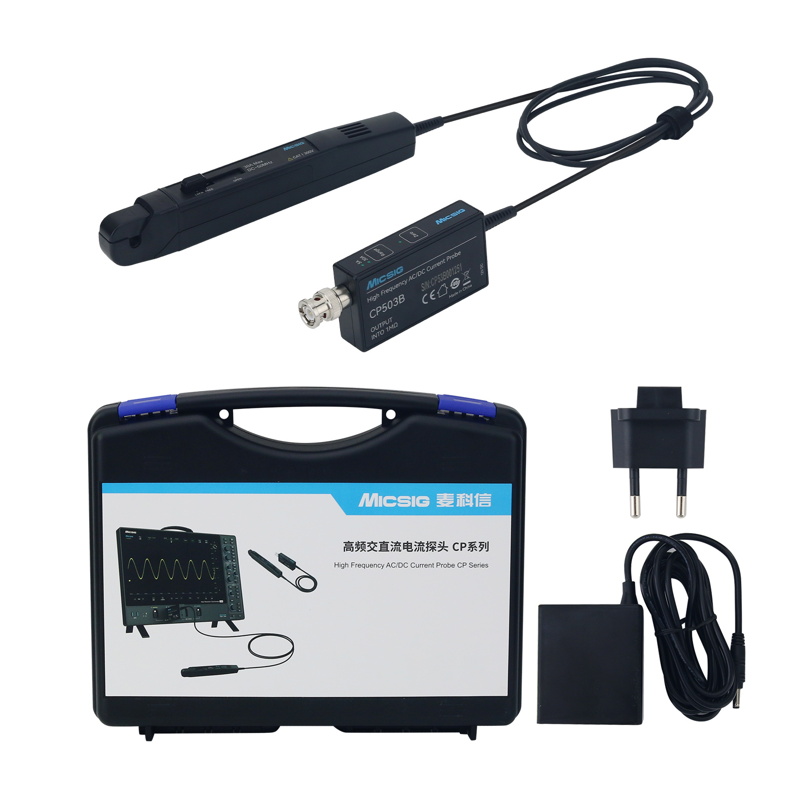 Micsig CP503B 50MHz 5A/30A Dua - Current Probe Ac Dc 50Mhz Oscilloscope ulasan dan harga
