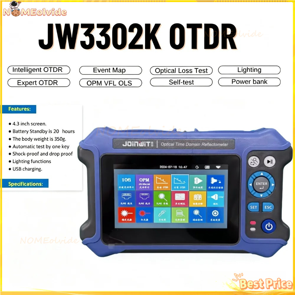 Joinwit JW3302K 28Db/26Db SM 1 - Optical Time Domain Reflectometer Otdr 1310 1550Nm ulasan dan harga