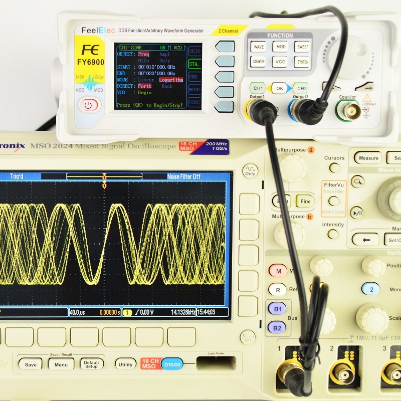 Feelelec FY6900 0-60MHz Digita - Dual Channel Arbitrary Waveform Function Generator 60Mhz ulasan dan harga