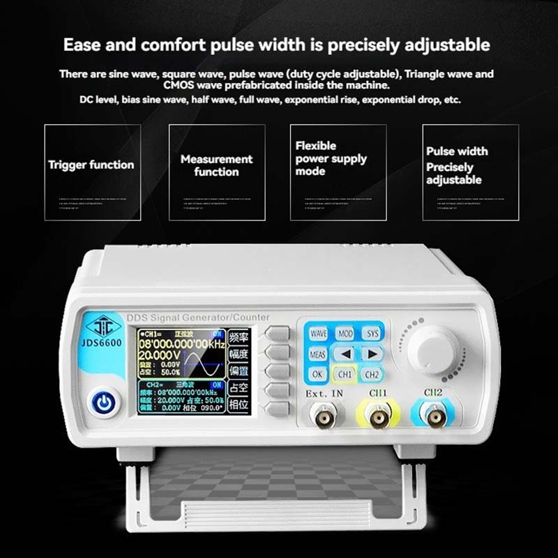 Dual Channel DDS Signal Genera - Dual Channel Arbitrary Waveform Function Generator 60Mhz ulasan dan harga