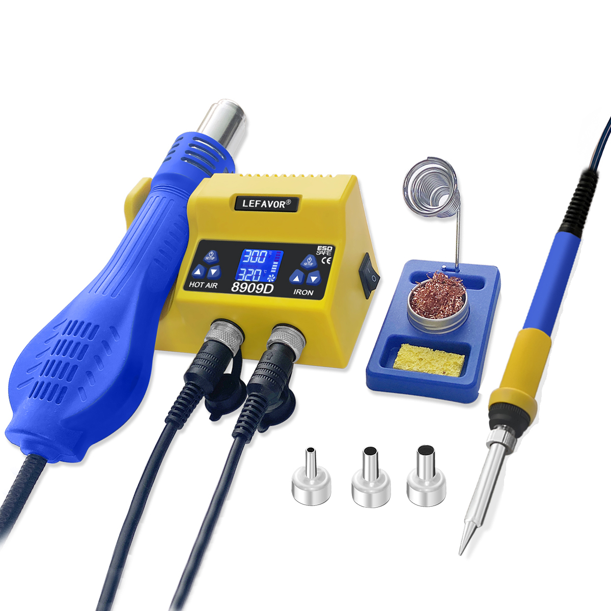 2 In 1 Digital Soldering Stati - Smd Rework Station Hot Air Soldering 2 In 1 ulasan dan harga