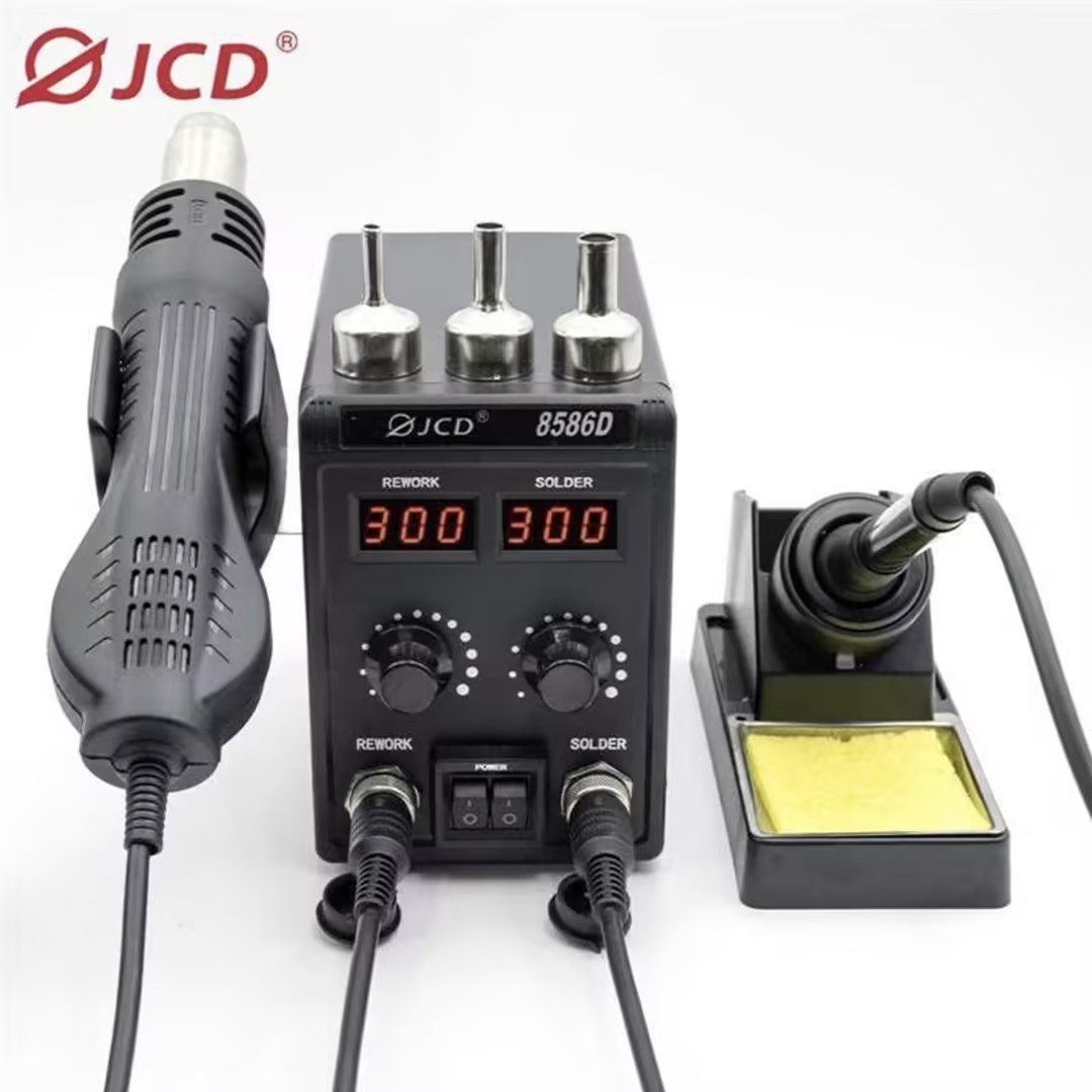 JCD 8586D 2-in-1 Soldering Sta - Smd Rework Station Hot Air Soldering 2 In 1 ulasan dan harga