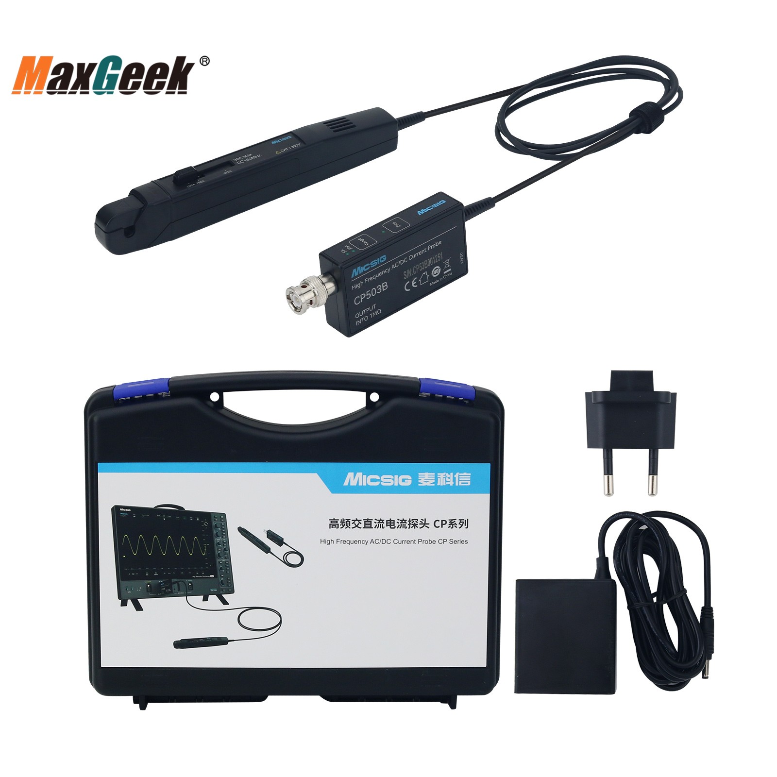 Micsig High Frequency CP503B C - Current Probe Ac Dc 50Mhz Oscilloscope ulasan dan harga